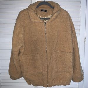 Soft Beige Teddy Coat. Zaful Size Medium.